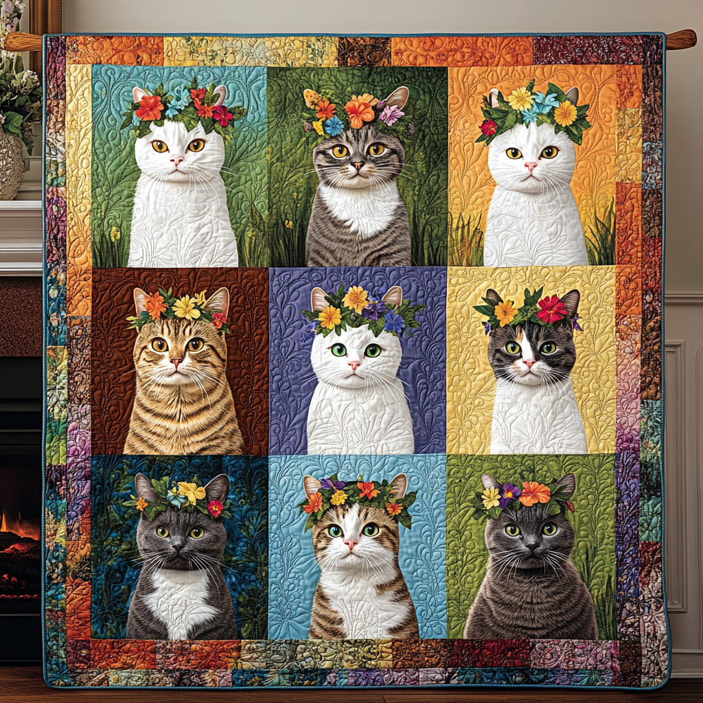 Floral Whiskers Blanket