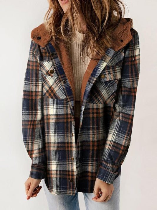 Plaid Hooded Coat