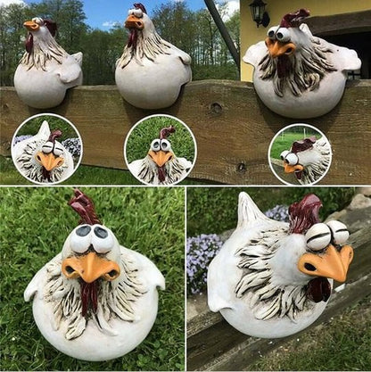 Chicken Garden Fence Decoration