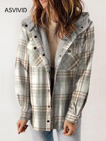 Plaid Hooded Coat