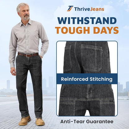 ThriveJeans - Comfortable Multi-Pocket High Durable Cargo Jeans