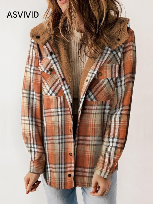 Plaid Hooded Coat