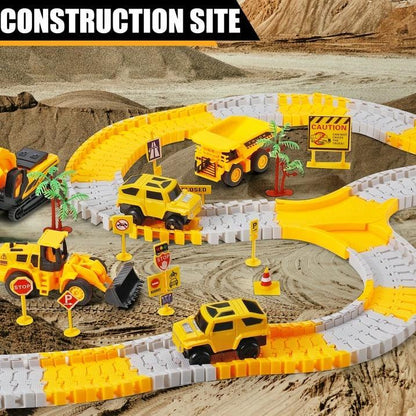 Construction Race Tracks Set