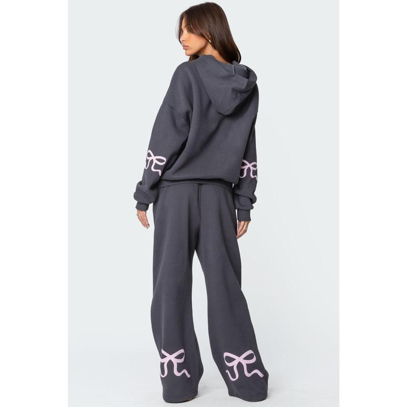 Bonney Bow Detail Hoodie Set