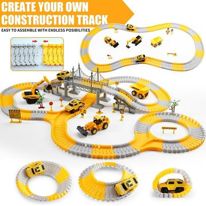 Construction Race Tracks Set