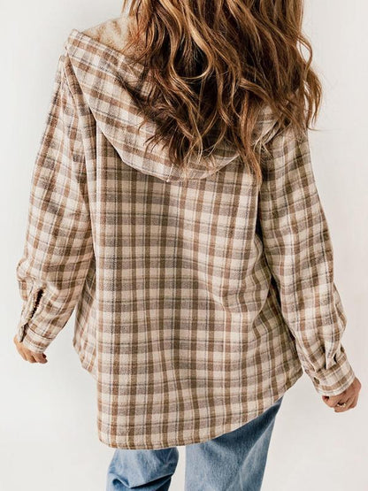 Plaid Hooded Coat