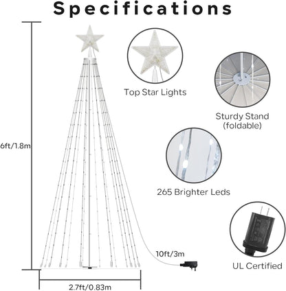 Smart LED Cone Stand Christmas Tree Lights - 2024 Version