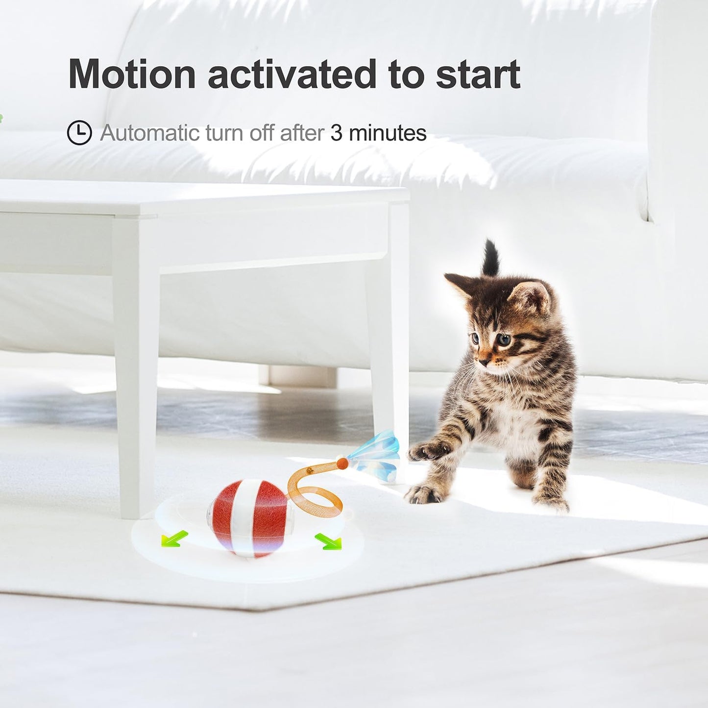 Automatic Ball Chase Toy for Cats