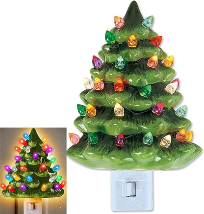 Ceramic Christmas Tree Night Light