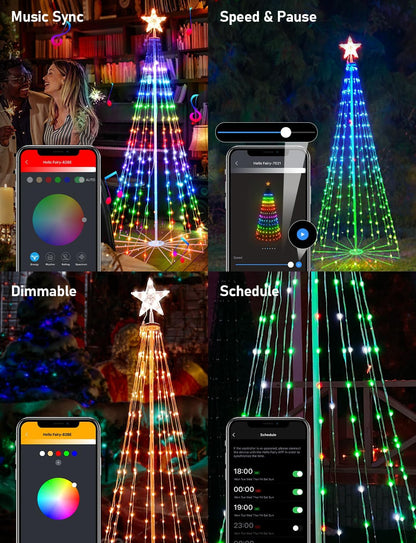 Smart LED Cone Stand Christmas Tree Lights - 2024 Version