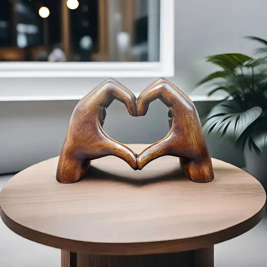 Heart Hands Statue