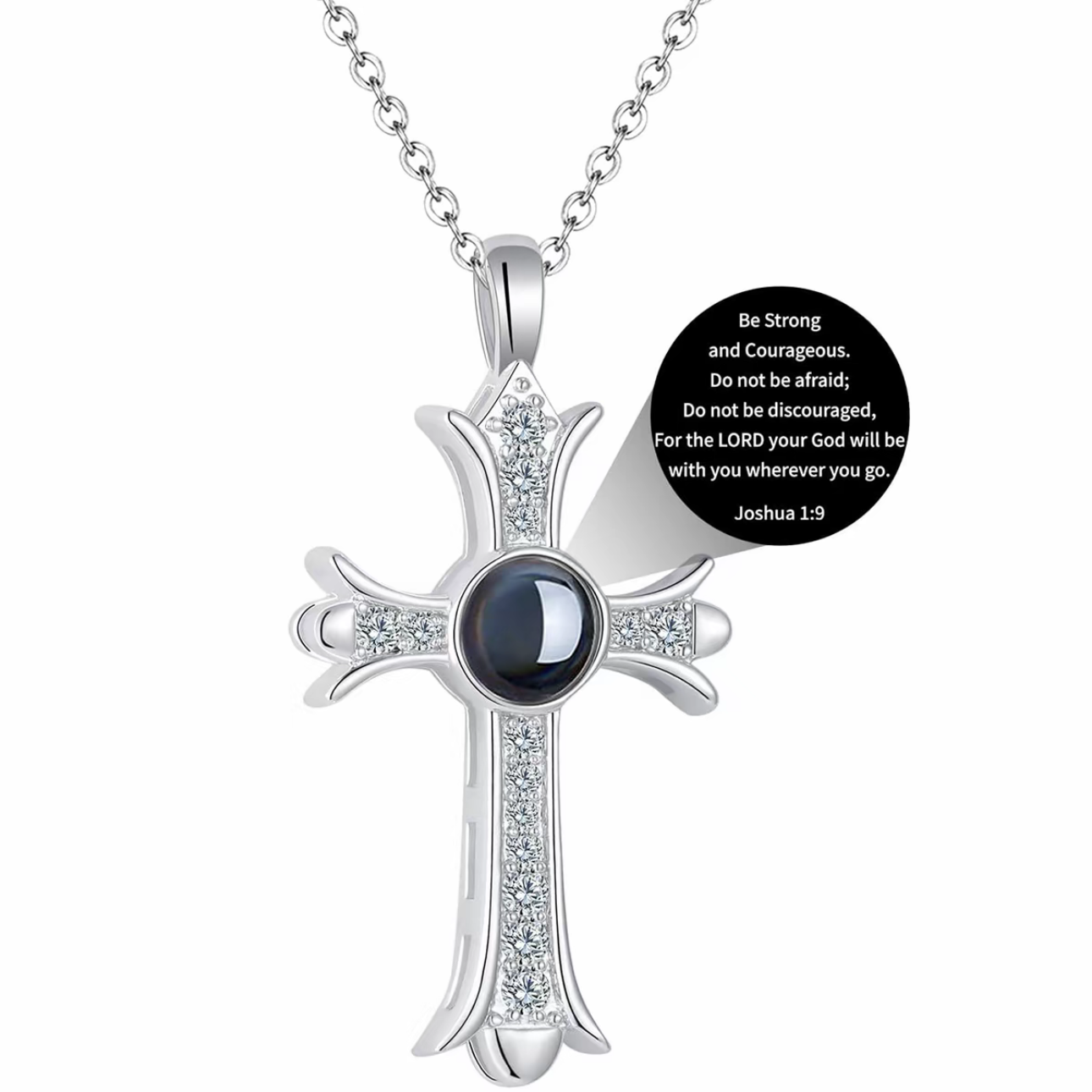 Bible Verse Cross Necklace