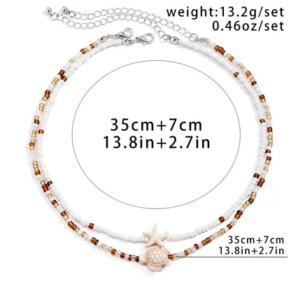 Beach Shell Turtle Necklace