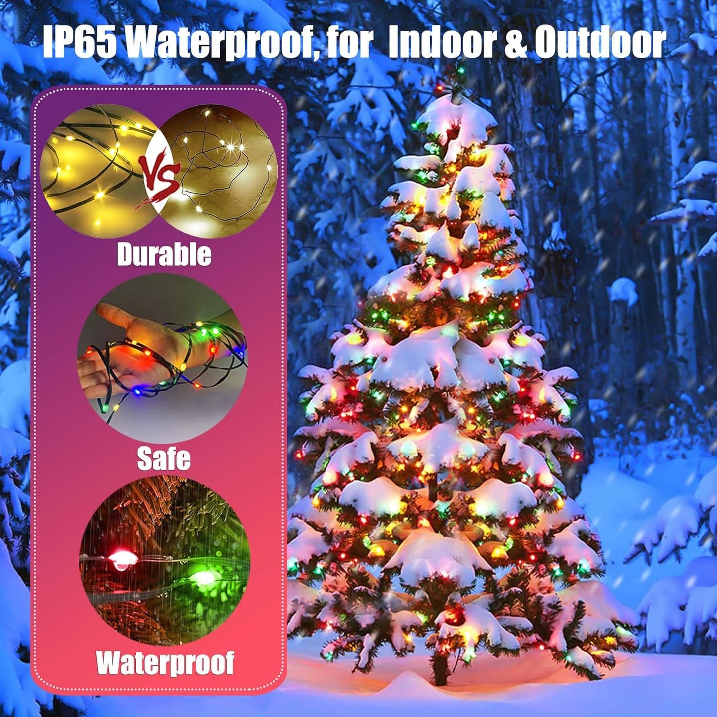 Smart LED Christmas Tree Lights - 2024 Pro Version