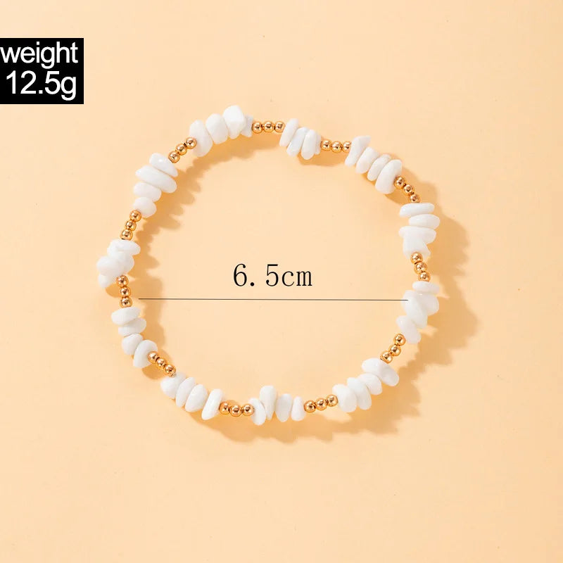 Beach Shell Anklet Set