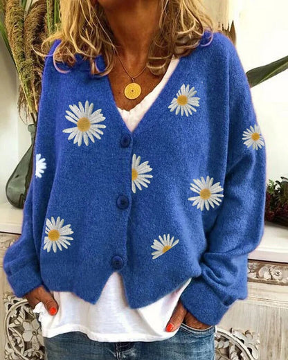 Daisy Embroidered Cardigan