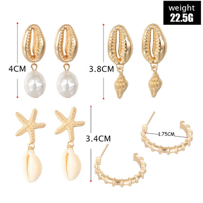 Beach Shell Earring Set