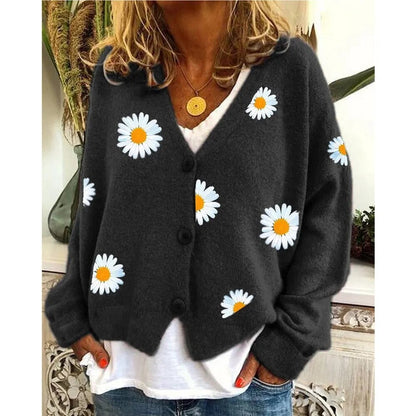 Daisy Embroidered Cardigan