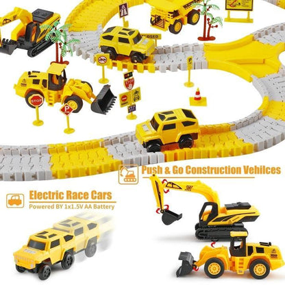 Construction Race Tracks Set