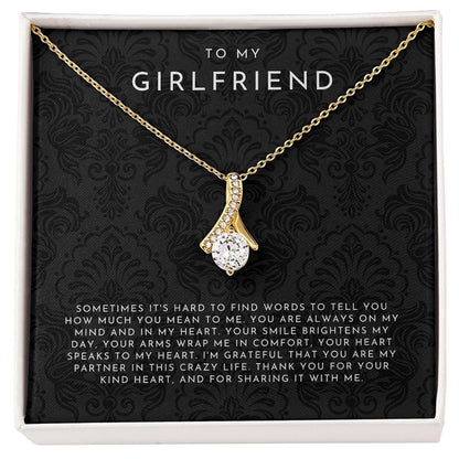 To My Girlfriend Necklace, Girlfriend Gift