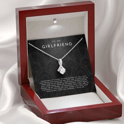 To My Girlfriend Necklace, Girlfriend Gift