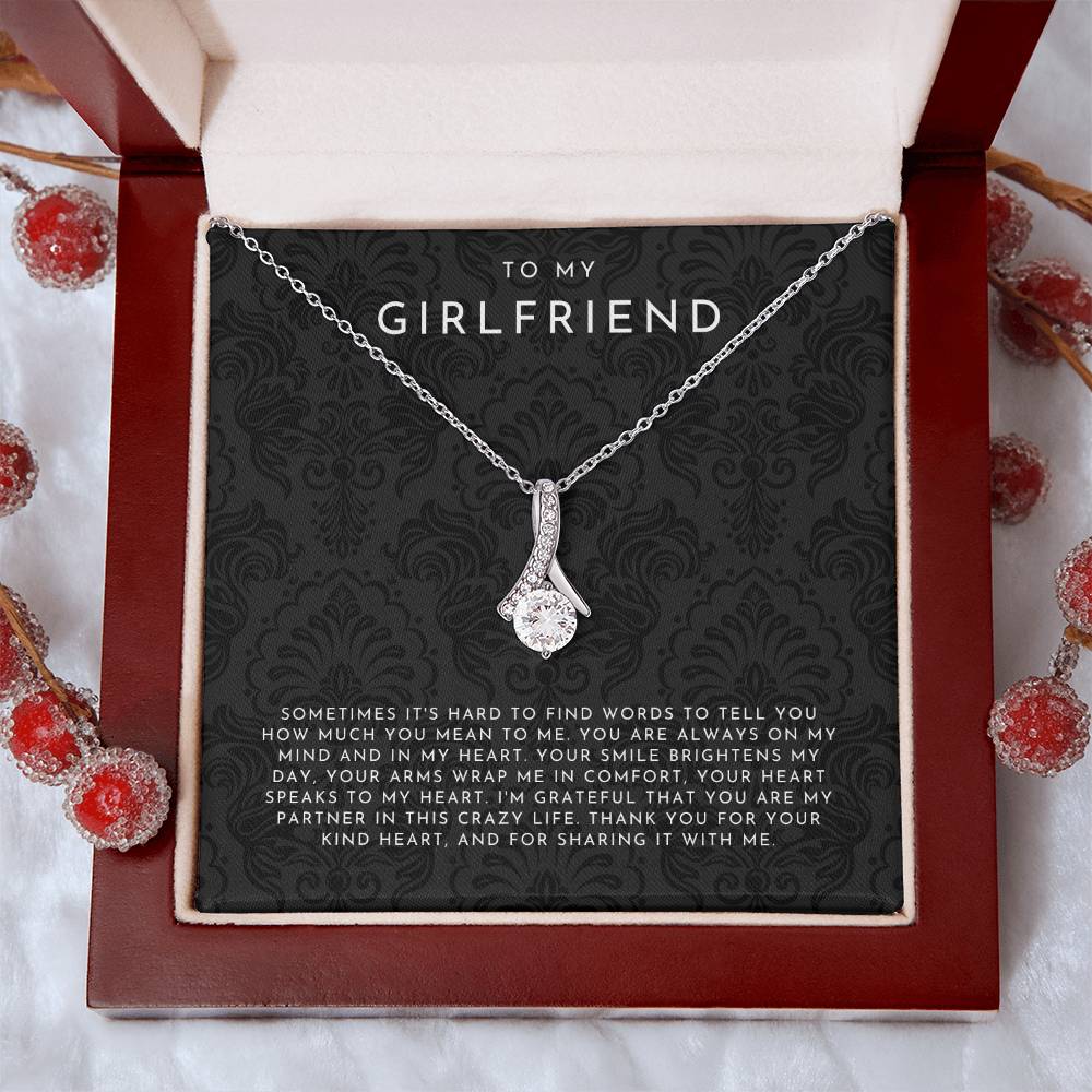 To My Girlfriend Necklace, Girlfriend Gift