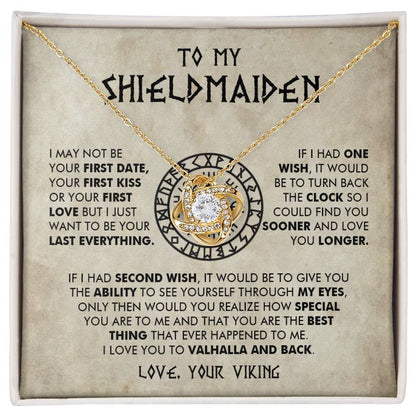 To My Shieldmaiden - I Love You To Valhalla And Back - Love Knot 16