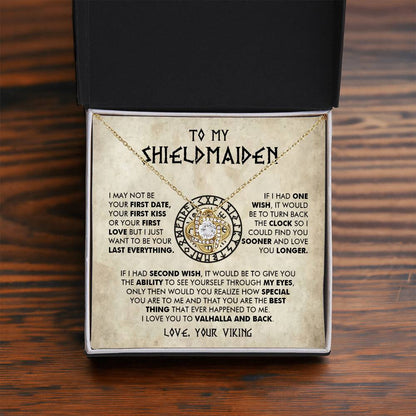 To My Shieldmaiden - I Love You To Valhalla And Back - Love Knot 16