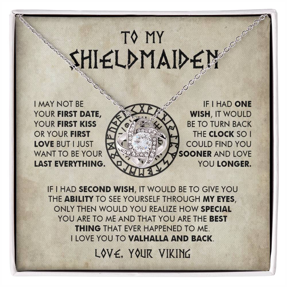 To My Shieldmaiden - I Love You To Valhalla And Back - Love Knot 16