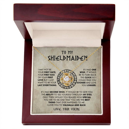 To My Shieldmaiden - I Love You To Valhalla And Back - Love Knot 16