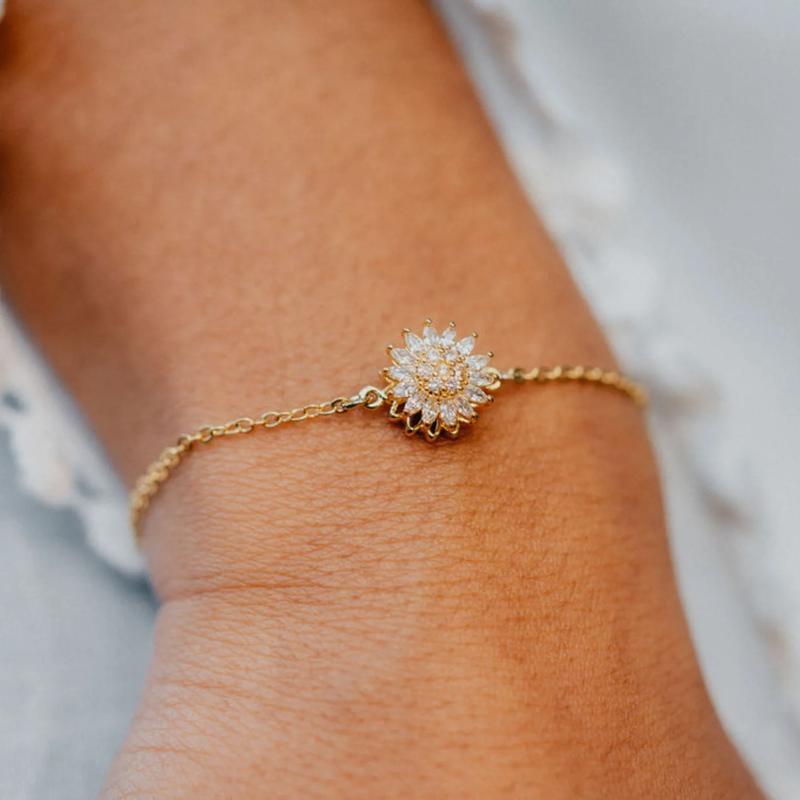 Spinning Sunflower Bracelet