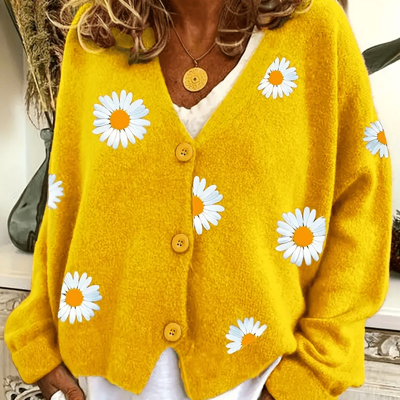 Daisy Embroidered Cardigan