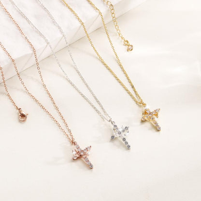 Crown Cross Necklace