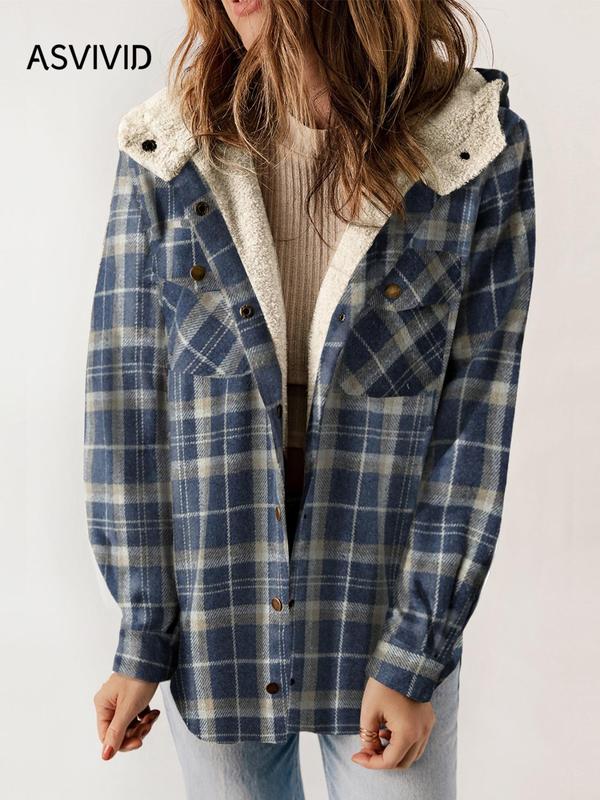 Plaid Hooded Coat