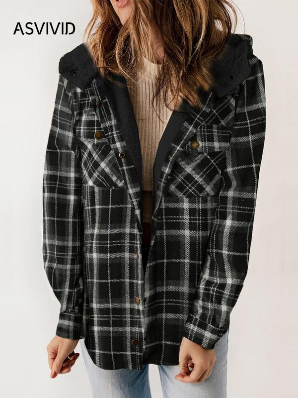 Plaid Hooded Coat