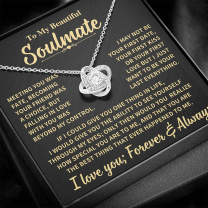 Beautiful Soulmate Gift, "Meeting you was fate"