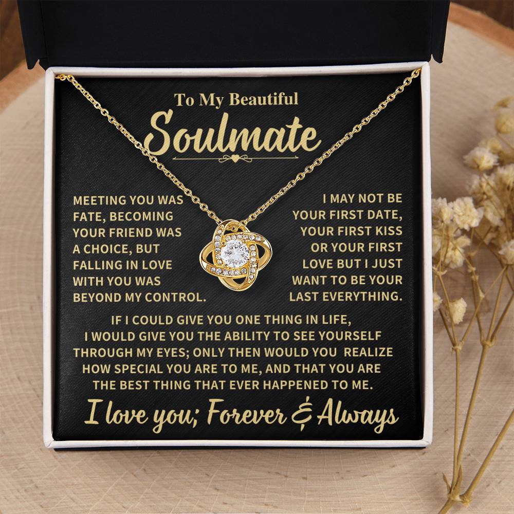 Beautiful Soulmate Gift, "Meeting you was fate"