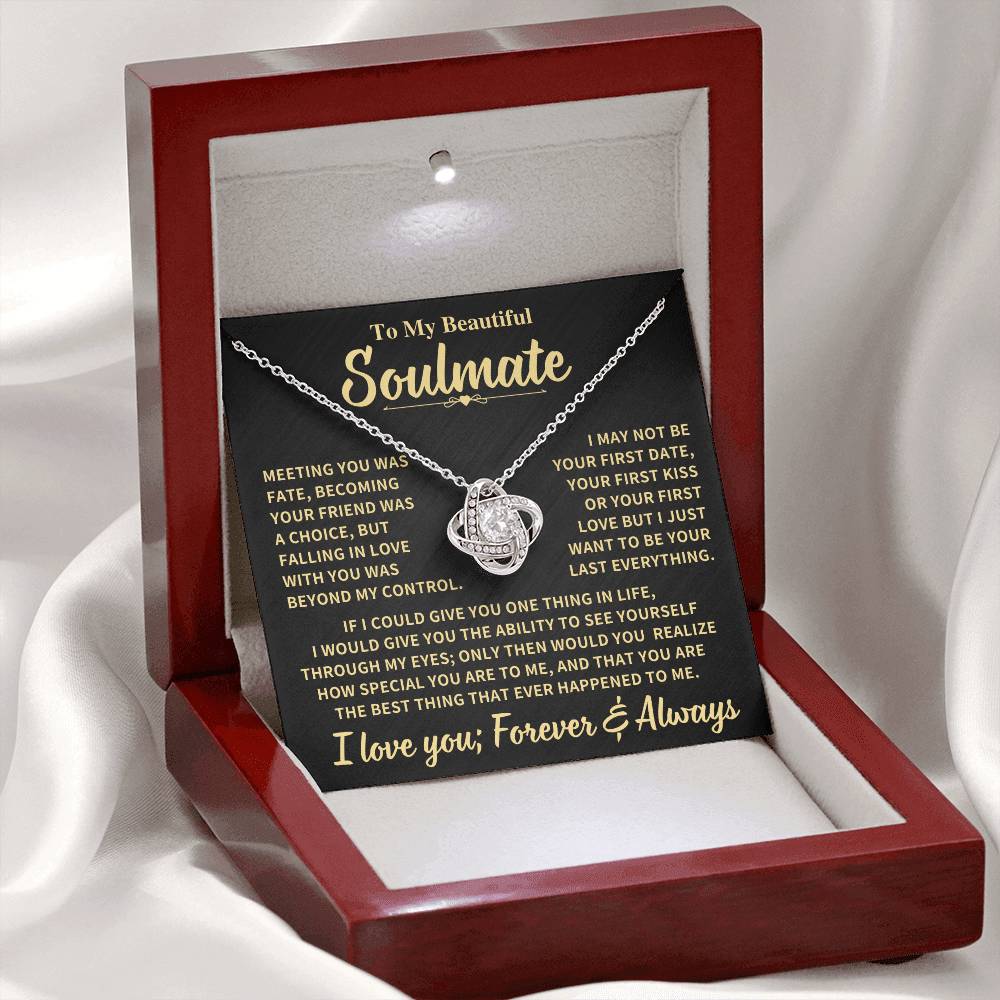 Beautiful Soulmate Gift, "Meeting you was fate"